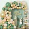 Sage Green Baby Shower Decorations for Boy or Girl - 136pcs Baby Shower Decor, Baby Shower Balloon Boxes with Green Gold Balloon Arch Garland Kit